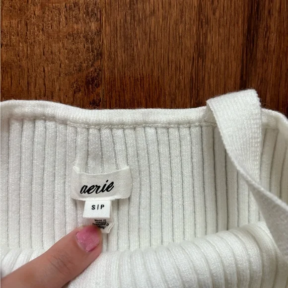 NWOT Aerie Button Front Sweater Tank Top - Picture 5 of 6